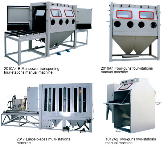 multistation sand blasting Machines